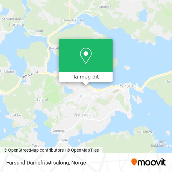 Farsund Damefrisørsalong kart