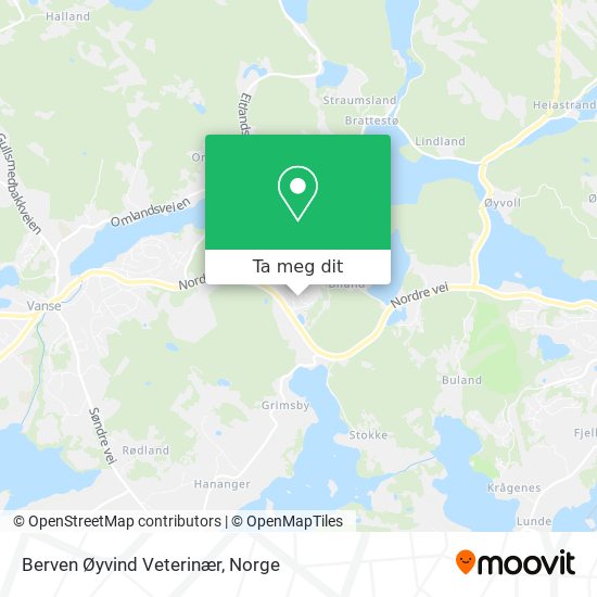 Berven Øyvind Veterinær kart