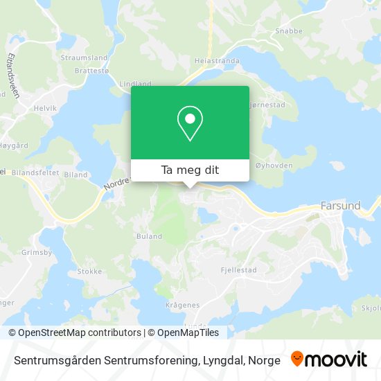 Sentrumsgården Sentrumsforening, Lyngdal kart