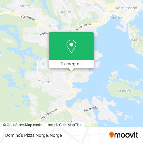 Domino's Pizza Norge kart