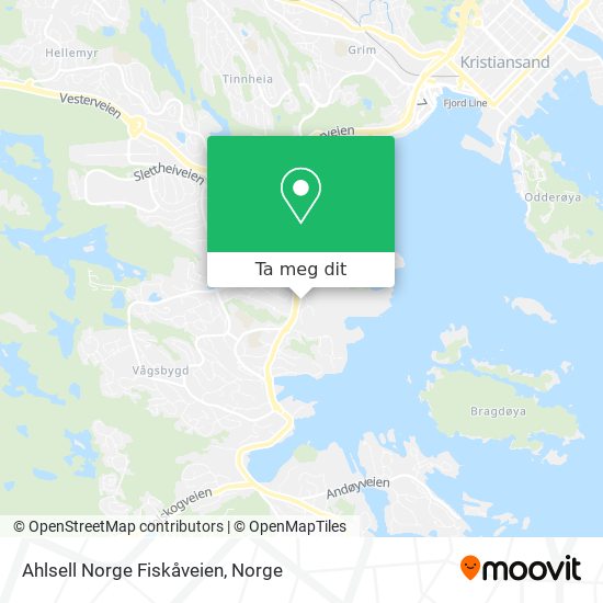 Ahlsell Norge Fiskåveien kart