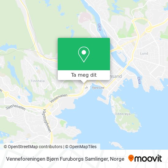 Venneforeningen Bjørn Furuborgs Samlinger kart