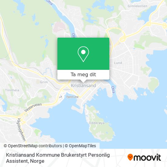 Kristiansand Kommune Brukerstyrt Personlig Assistent kart