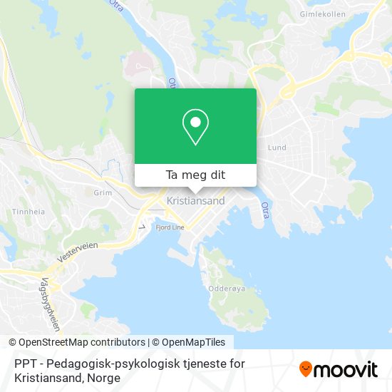 PPT - Pedagogisk-psykologisk tjeneste for Kristiansand kart