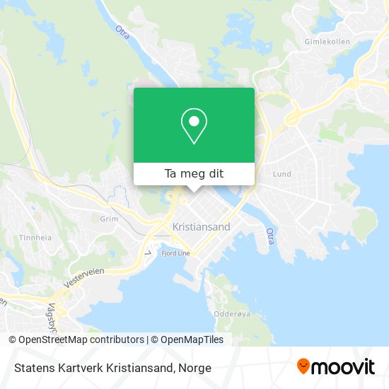 Statens Kartverk Kristiansand kart