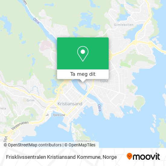 Frisklivssentralen Kristiansand Kommune kart