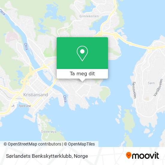 Sørlandets Benkskytterklubb kart