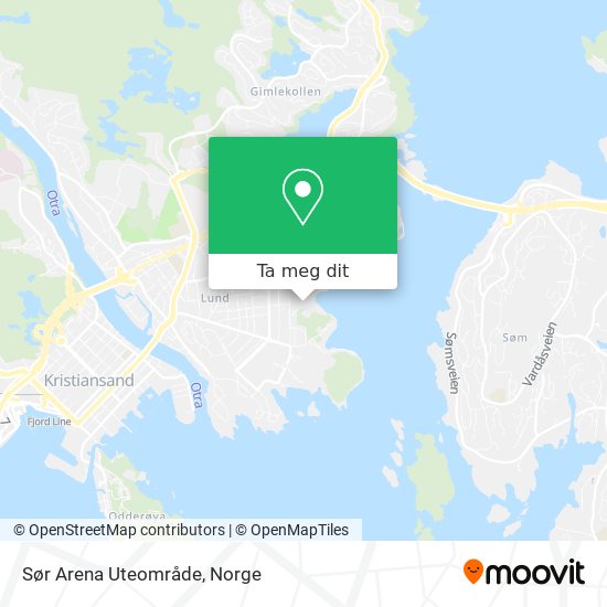 Sør Arena Uteområde kart