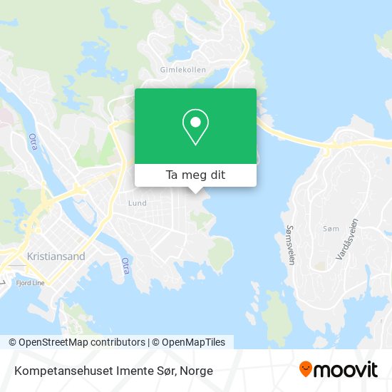 Kompetansehuset Imente Sør kart