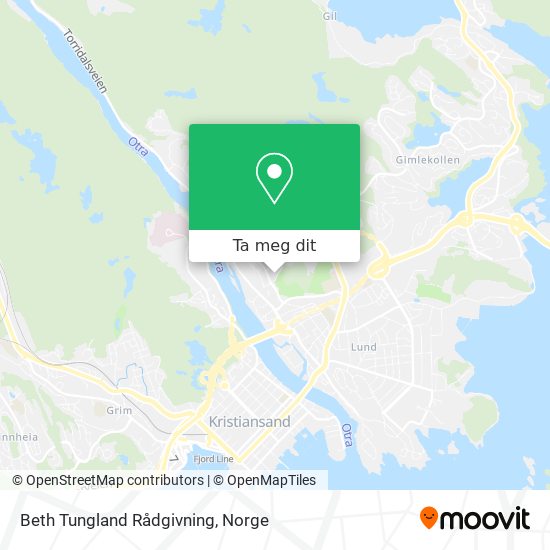 Beth Tungland Rådgivning kart