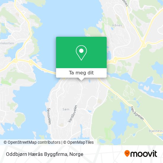 Oddbjørn Hærås Byggfirma kart