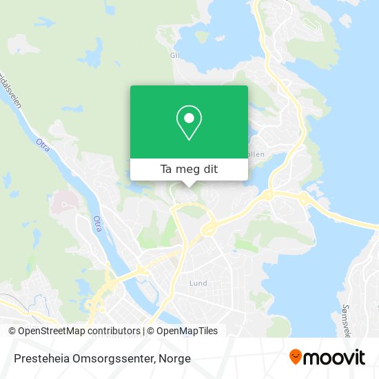 Presteheia Omsorgssenter kart