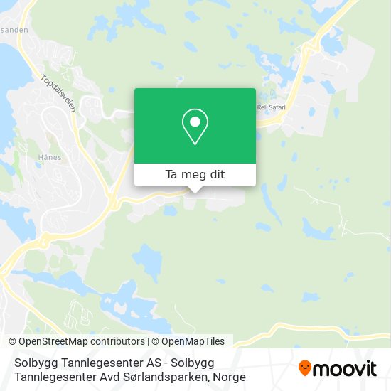 Solbygg Tannlegesenter AS - Solbygg Tannlegesenter Avd Sørlandsparken kart
