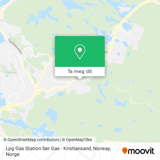 Lpg Gas Station Sør Gas - Kristiansand, Norway kart