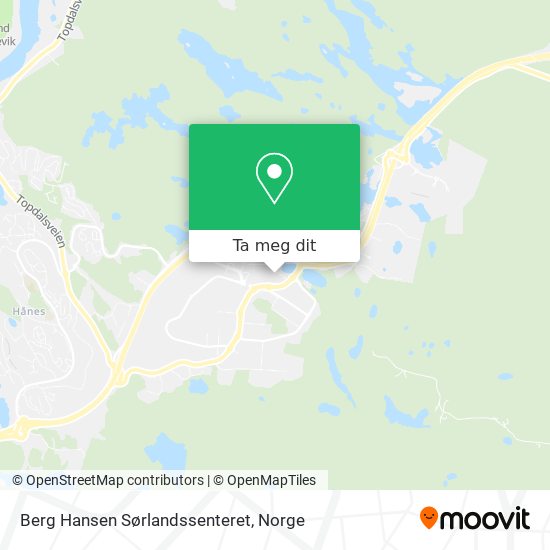 Berg Hansen Sørlandssenteret kart