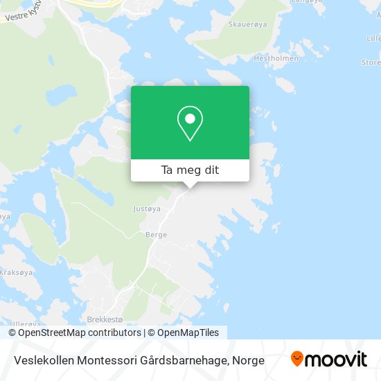 Veslekollen Montessori Gårdsbarnehage kart