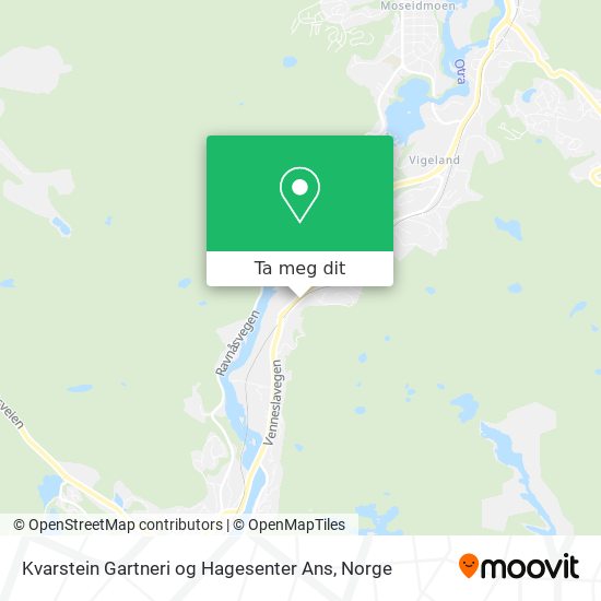 Kvarstein Gartneri og Hagesenter Ans kart