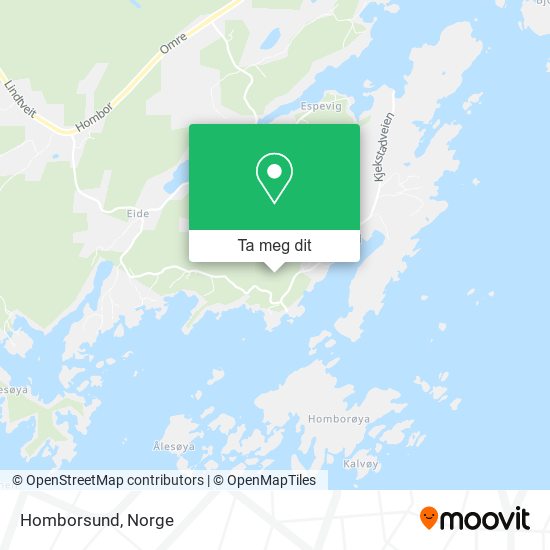 Homborsund kart