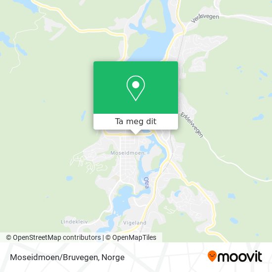 Moseidmoen/Bruvegen kart