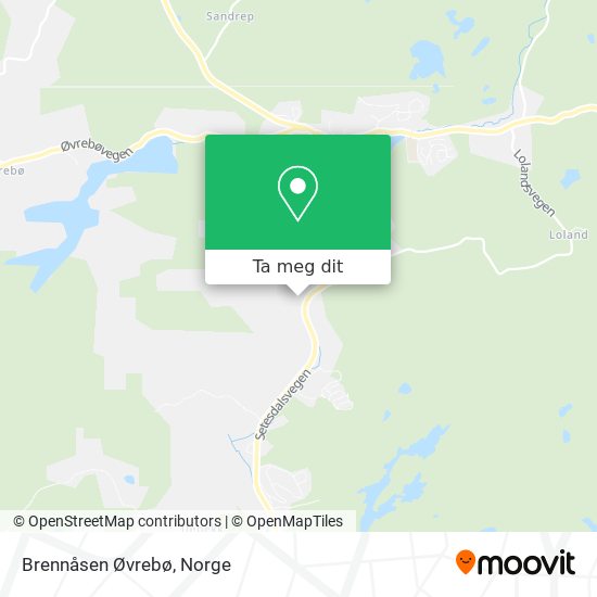 Brennåsen Øvrebø kart