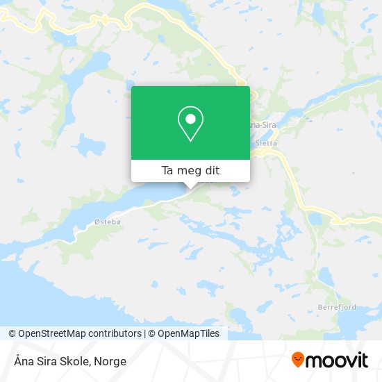 Åna Sira Skole kart