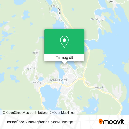 Flekkefjord Videregående Skole kart