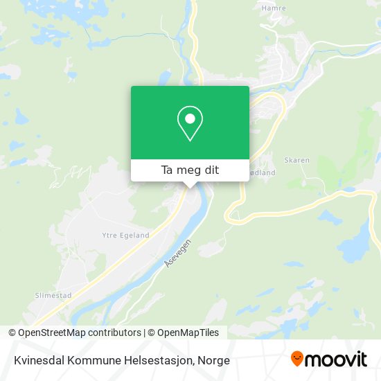 Kvinesdal Kommune Helsestasjon kart