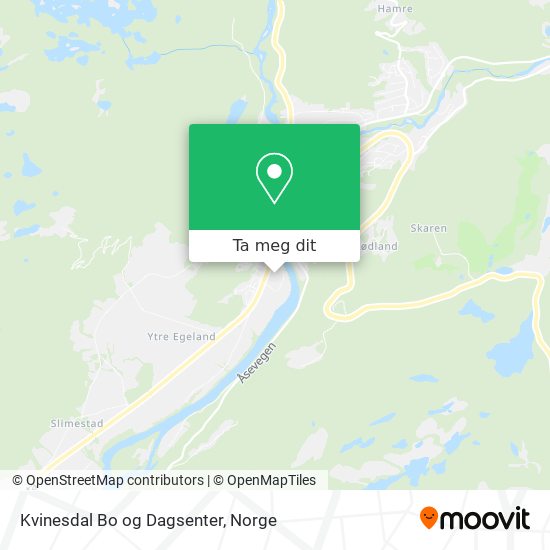Kvinesdal Bo og Dagsenter kart