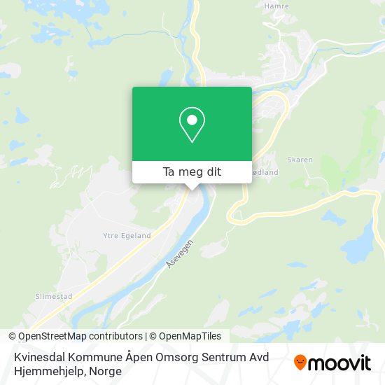 Kvinesdal Kommune Åpen Omsorg Sentrum Avd Hjemmehjelp kart