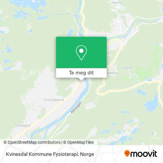 Kvinesdal Kommune Fysioterapi kart