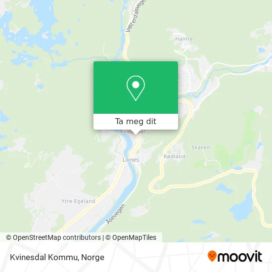 Kvinesdal Kommu kart