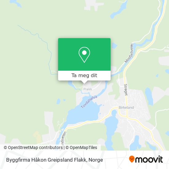 Byggfirma Håkon Greipsland Flakk kart
