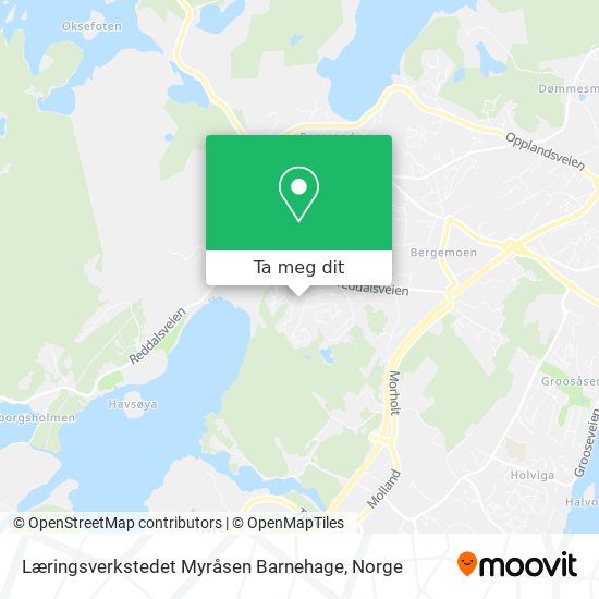 Læringsverkstedet Myråsen Barnehage kart