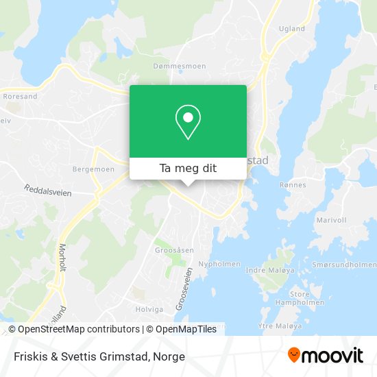 Friskis & Svettis Grimstad kart