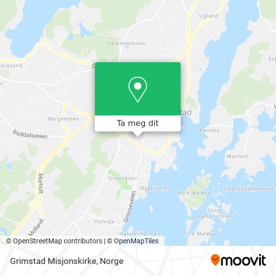 Grimstad Misjonskirke kart