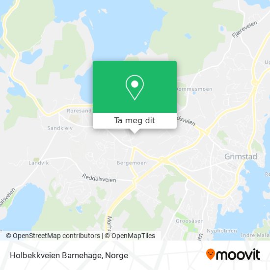 Holbekkveien Barnehage kart