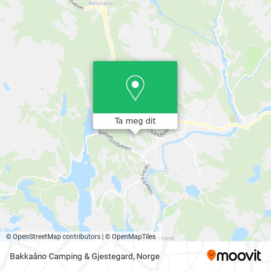 Bakkaåno Camping & Gjestegard kart