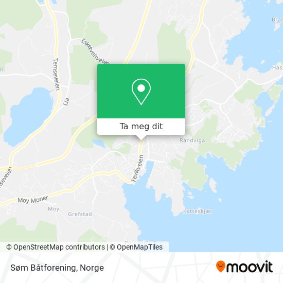 Søm Båtforening kart