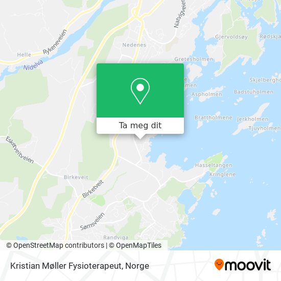 Kristian Møller Fysioterapeut kart