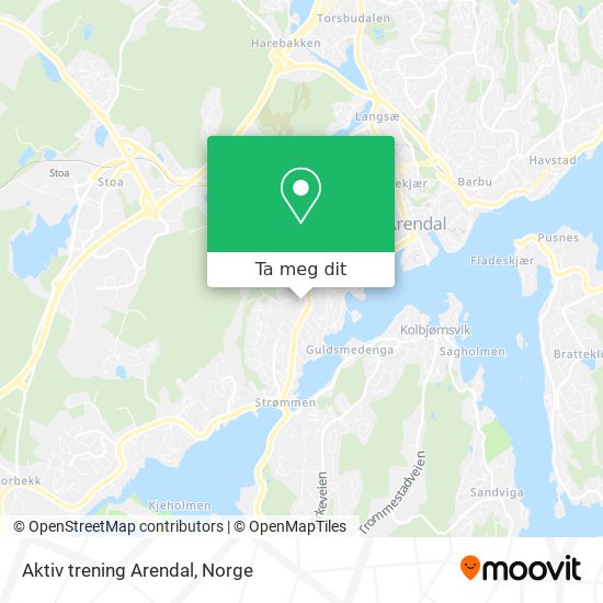 Aktiv trening Arendal kart