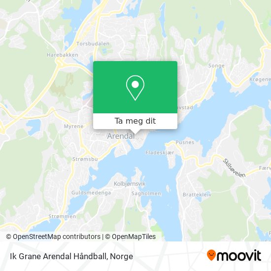 Ik Grane Arendal Håndball kart