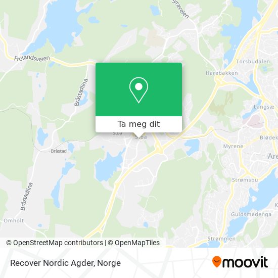 Recover Nordic Agder kart