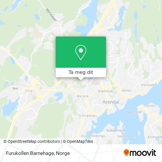 Furukollen Barnehage kart