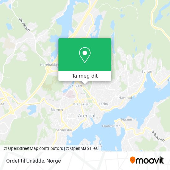Ordet til Unådde kart