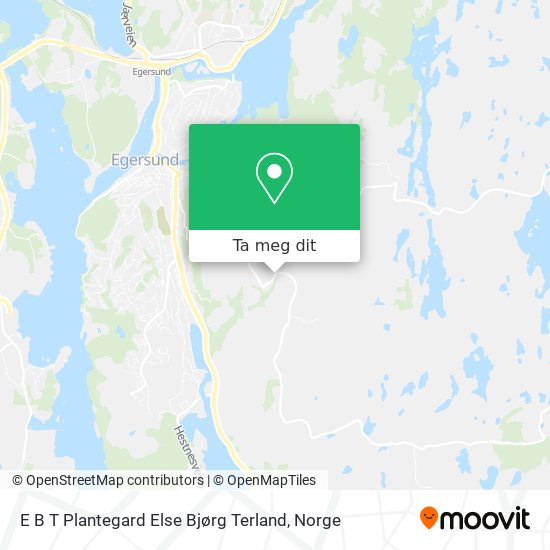E B T Plantegard Else Bjørg Terland kart