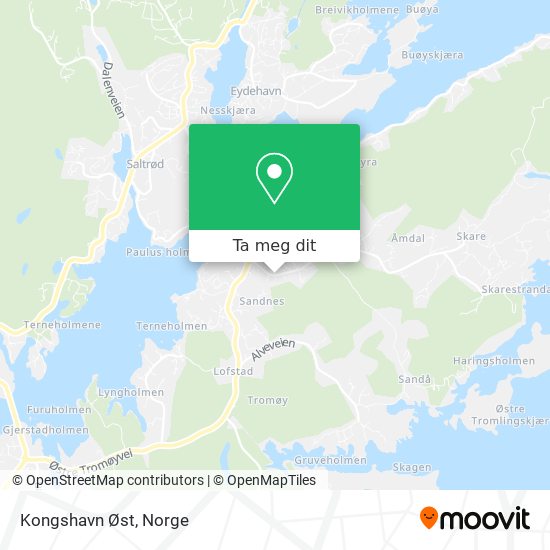 Kongshavn Øst kart