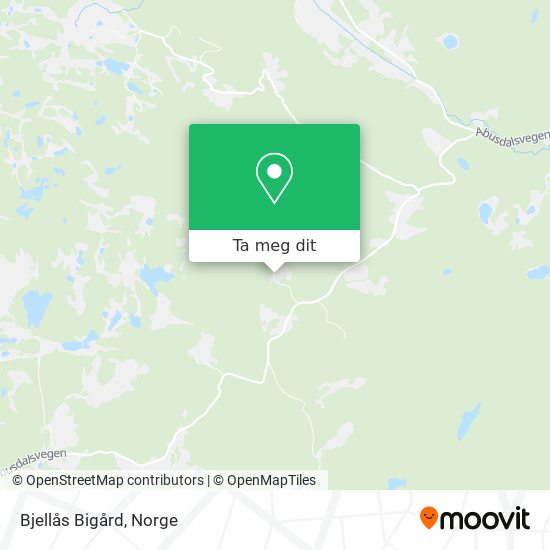 Bjellås Bigård kart