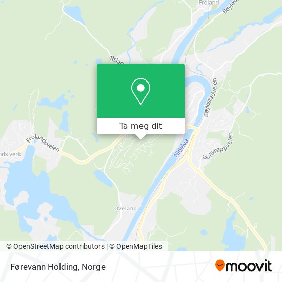 Førevann Holding kart