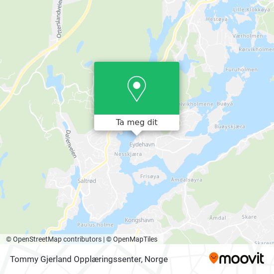 Tommy Gjerland Opplæringssenter kart