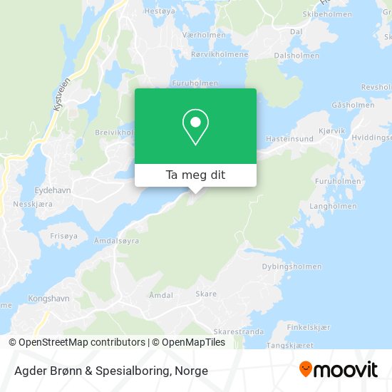 Agder Brønn & Spesialboring kart